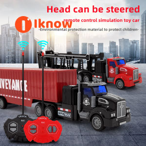 I know Semi Truck And Trailer 34CM 2.4Ghz Fast Speed 1:16 Scale Electric Hauler Included Remote Control Car Kids Big Rig Toy Vehicle Great Gift For Children Boy Girl