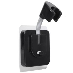 Universal ABS Plastic Shower Head Holder Wall Mounted Adjustable Angle Strong Adhesive No Drilling Shower Bracket Rack