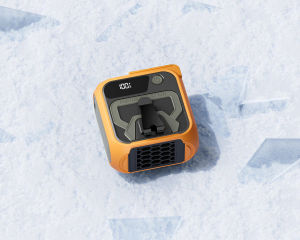 Outdoor high-speed waist hanging fan with 5-speed USB large capacity portable outdoor neck hanging fan 10000mAh