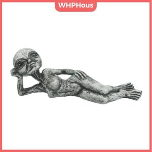 WP💓💛💖 Alien Resin Statue Ornament Alien Garden Sculptures & Statues Yard Best Art Decor For Indoor Outdoor Home Or Office Collectible Figurine Gift