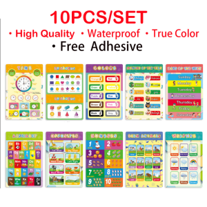 โปสเตอร์พูดได้ตรรกะอิเล็กทรอนิกส์สําหรับเด็ก★ของเล่นเพื่อการศึกษาแบบโต้ตอบ√ตัวอักษร/จดหมาย การเรียนรู้&แผนภูมิผนังเปียโน