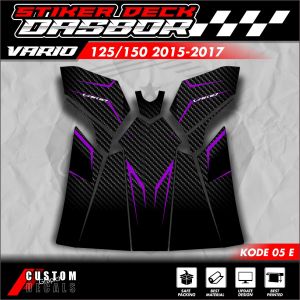 (COD) Striping Vario Pelindung Dashboard Tankpad deckpad Vario 125 Vario 150 Old 2015 - 2017 (body protektor deck pad cover) stiker motor