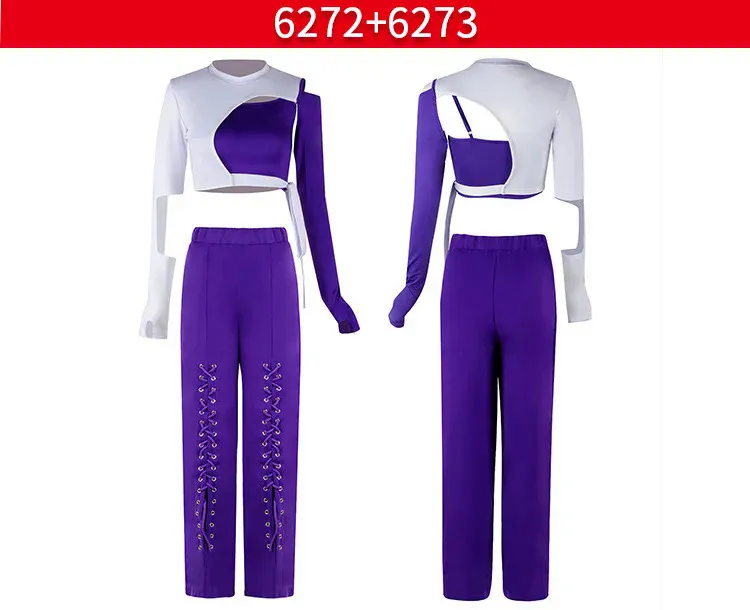 Women Street Dance Clothes jazz Stage Costume Women Hip Hop Kpop