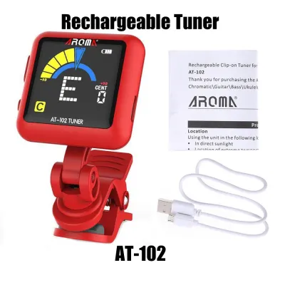 ACOUWAY Guitar Tuner Rechargeable Tuner With Color LCD For Guitar Ukulele Violin Bass Mandolin
