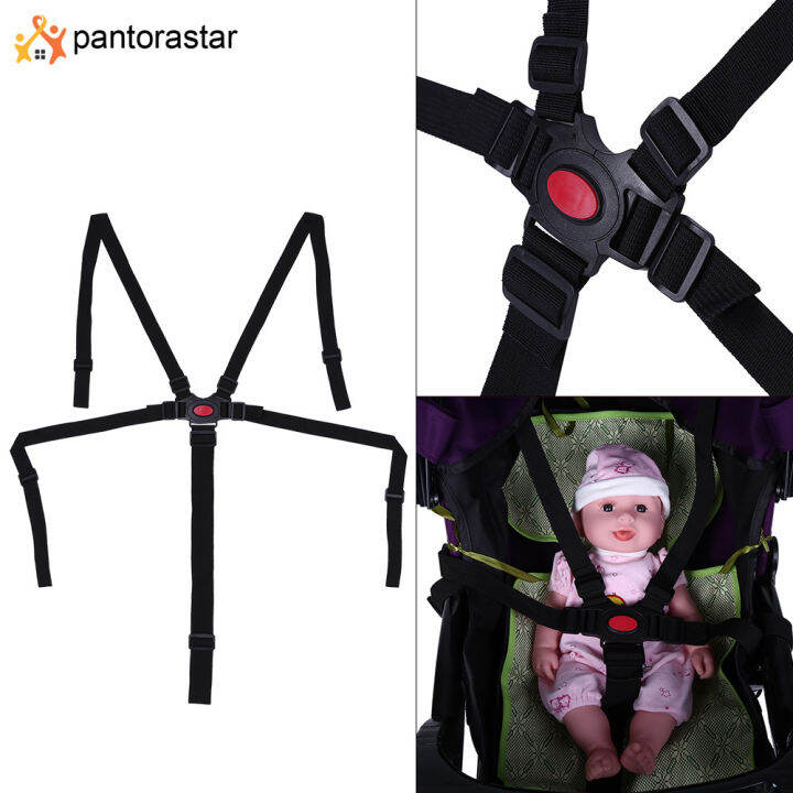 [pantorastar] Adjustable Baby Stroller Safety Strap Kids Dining Chair 5 ...