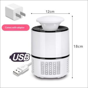 JJT USB Powered Mosquito Trap with LED Light for Indoor Use Quiet and Efficient