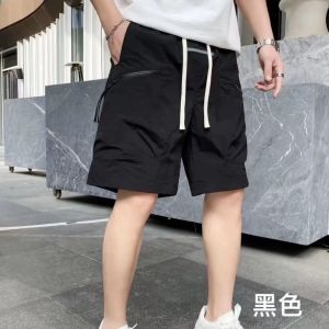IELGY Summer New Mens Pocket Zipper Crock Shorts