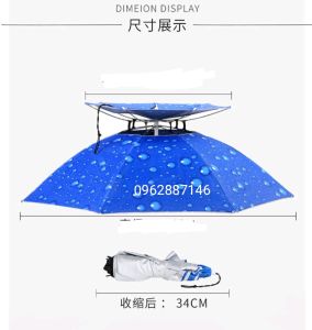 ô đội đầu che nắng ô câu cá ô 2 tầng cao cấp