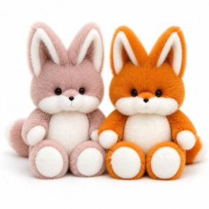 MAKERVY Fox Stuffed Animal Plush Pillow plush Emotional Support Run Plush Toy  Design Fluffy Stuffed Raccoon Birthday Gift