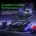 【Hadiah percuma】 llano baru V10 Laptop Cooling Pad dilaengkapi Rpm 3500 Turbo-Fan raksasa penyejukan cepat permainan komputer riba dengan kurungan kurungan laras untuk 13-17.3 inci. 