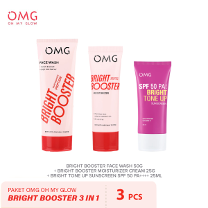 Paket OMG Oh My Glow Bright Booster Skincare Series ️ Perawatan Wajah Lengkap Semua Jenis Kulit ️
