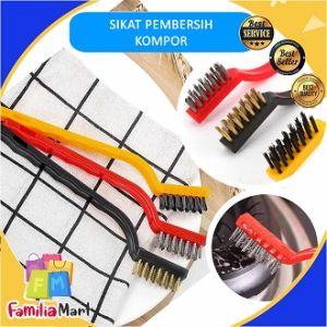 Sikat Kawat 3 in 1 / Sikat Kompor / Set Sikat Kawat Tembaga Nylon Pembersih Kompor Wire Brush 3 in 1 / Sikat Pembersih Noda
