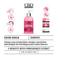 CBD Color Shield Shampoo 250ml BPOM Extract Pomegranate & Provit B5 Perawatan Rambut Pria dan Wanita Shampoo Untuk Rambut Berwarna Lebih Tahan Lama Hair Care Shampoo Pelembap Rambut Kering Shampo Anti Rambut Rontok Sampo Pelurus Rambut Wangi Tahan Lama. 