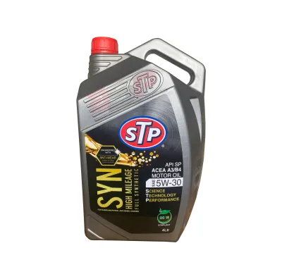 STP 5W-30 Fully Synthetic High Mileage Gasoline / Diesel Oil 1 Liter and 4 Liters