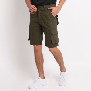 Dfs Celana Cargo Panjang PDL Slimfit Model Pria Canvas Premium - Abu Tua