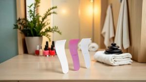 Portable Hair Wax Removal Spatulas 3 Pcs Random Colors Non-Stick Wax Applicator Reusable Scraper Hard Wax Sticks