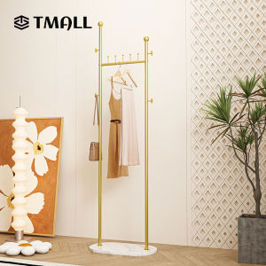 TMALL Clothes Bag Rack Iron Clothes Rack Stand Floor Household Corner Hanger Indoor Balcony Rock Plate Clothes Hanger