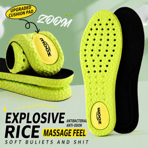 Breathable Sweat Wicking Popcorn Air Cushion Insoles Antimicrobial Deodorant Soft Cushioned Insoles for Daily Sports Military Training