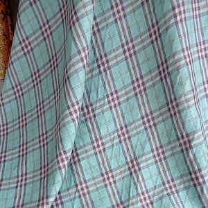 Kain Linen Motif Kotak - Harga Setengah Meter