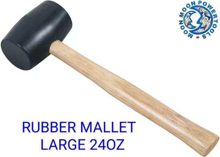 heavy duty rubber mallet soft hammer with wooden handle large