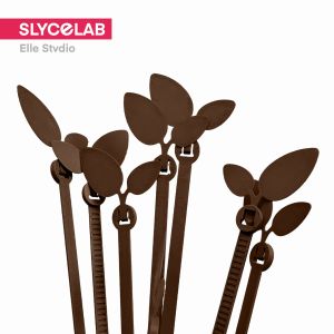 SLYCELAB Leaf Zip Ties 3D Printed Gardening Plant Tie Earthy Colors