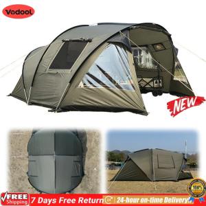 [Vodool Flagship Store] Winter Camping Tent 210T Taffeta with Screened Porch Backpacking Tent Double Layered for Bikepacking/Motorcycle Hiking Mountaineering