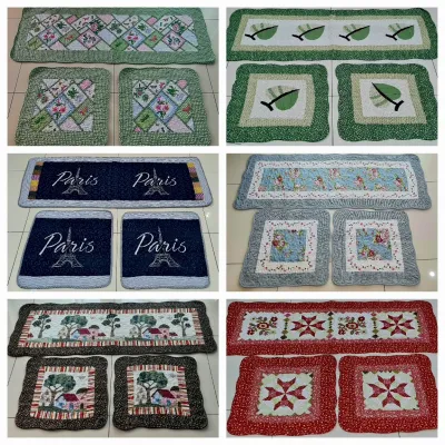 Car Cushion Cover Patchwork / Sofa Mat / Car Seat Patchwork 100% Cotton READY STOCK