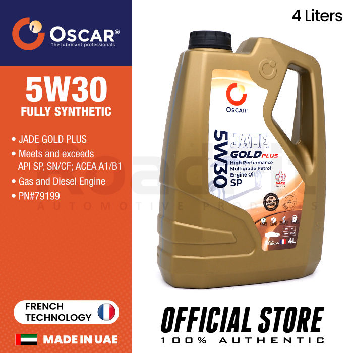 OSCAR Jade Gold Plus SAE 5W30 Fully Synthetic API SP ILSAC GF-6A, ACEA ...