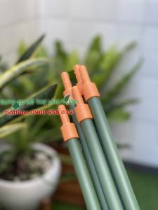 5 Ống thép bọc nhựa phi16 dài 90-180cm có đầu nối cam nối dài làm khung giàn