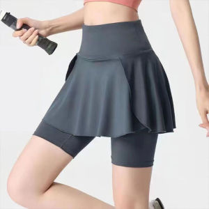 HUIESON [] Quần Yoga ngoại cỡ Quần thể dục hai mảnh giả nữ quần thể thao giảm béo chạy tập thể dục rộng