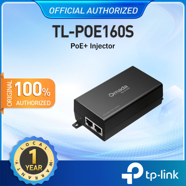 TP-LINKTP-LINK TL-POE160S PoE+ Injector Adapter - 30W High Power ...