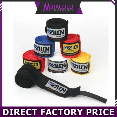MIRA [2Pcs/Pack] Boxing Hand Wrap Not Elastic MMA Muay Thai Kick for Training Bandages Wrap Tangan 1.5/2.5/3/5M 武术拳击泰绑手