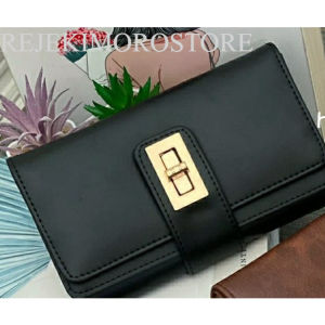 DOMPET WANITA POLOS PANJANG ADA TALI PENDEK / GENIE WALLET