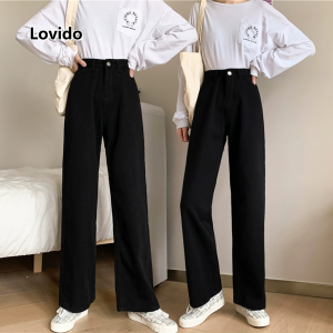 Popular pants white jeans petite women spring and autumn wide leg pants loose straight trousers