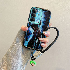 เคสโทรศัพท์ Realme C75x C71 NFC Realme 14X 5G ตุ๊กตาการ์ตูนน่ารักปลอกสายคล้องสั้นป้องกันเลนส์ซิลิโคนนิ่มฝาครอบด้านหลัง2025