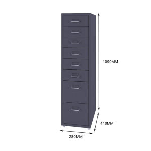 Minimalist drawer storage cabinet side table organizer under desk