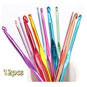 【Bintang kecil】HAKPEN HANDLE KARET 12pcs / JARUM RAJUT GAGANG KARET 2mm-8mm