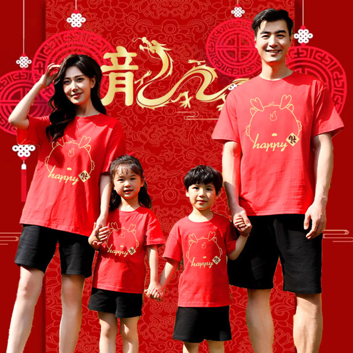 Matching Family Outfits Mommy and Me Red Stripe Dress Tshirts Summer Casual  Cute Short Sleeve Matching Outfit