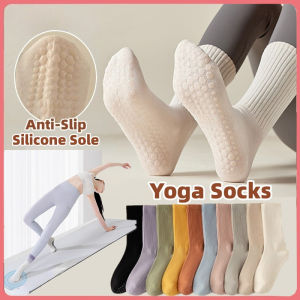 Anti-Slip Yoga Socks for Women Silicone Grip Ballet Socks Breathable Dance Pilates Footwear for Yoga Dancing