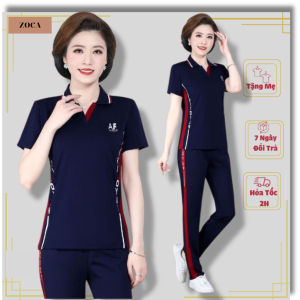 Bộ Nữ Trung Niên Chính Hãng Quần Áo Trung Niên Sang Trọng Cho Mẹ Chất Cotton Mềm Mát ( có ảnh thật )BC3
