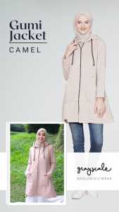 Jaket Hoodie Perempuan Bandung Murah Tebal Hangat Dewasa Dan Remaja Gumi Jacket Abu Hitam