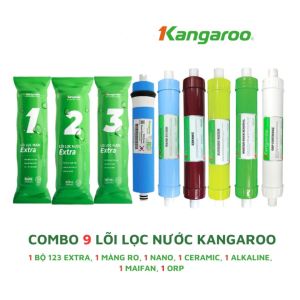 Bộ 9 Lõi Lọc Nước Kangaroo Dùng Cho Máy Lọc Nước Kangaroo KG109 KGHP99 KG19A3 KGRP99 KG09A3...