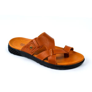 Sandal Slide Pria Bahan Kulit Working W-04 Sandal kasual pria dewasa Sandal Selop