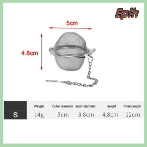 [Epih] Stainless Tea Infuser Sphere Locking Spice Tea Ball Strainer MeshTea Filter Tool