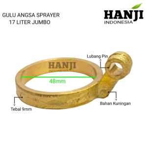 GULU ANGSA Sprayer 17 Liter Jumbo Kuningan Gulu Pompa Tabung Sprayer Manual Ring Angsa 17 liter Jumbo Kuningan