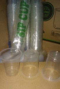 Gelas Plastik 12oz datar Gelas Kopi Warung Murah Oz Cup