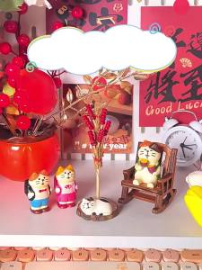 Cats Love TanghuluChinese New Year Ornaments / Cat Cute Healing Desktop Decoration / Autumn Winter Ornaments / New Year Blessing Gifts