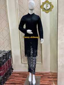 (BAYAR DITEMPAT) tunik brukat busui setelan kondangan murah terbaru outfit pesta kekinian