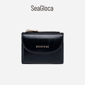 SeaGloca New Fashion Korean Solid Simple Multifunction Short Bifold Wallet for Women