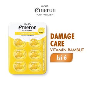 Emeron Hair Vitamin Isi 6 Capsul /  Black & Shine / Damage / Vitamin Rambut